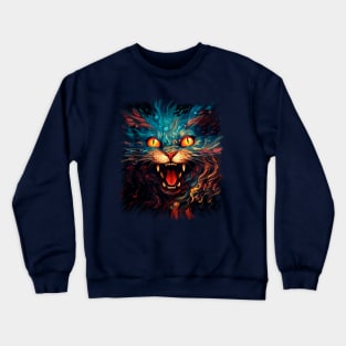 Very Angry Cat Crewneck Sweatshirt